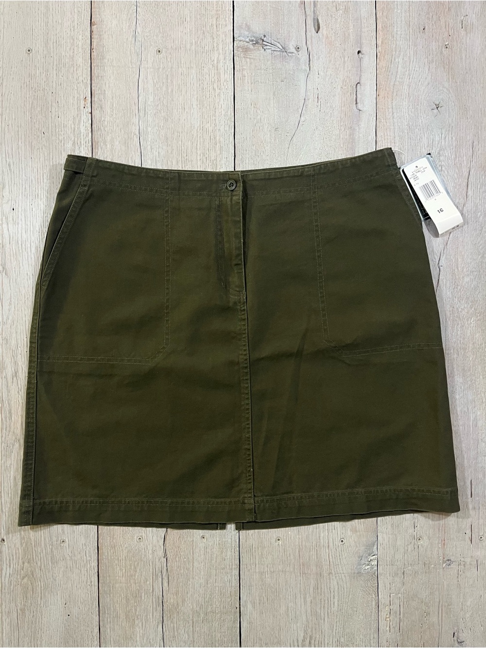 Lauren Ralph Lauren Lake Powell High Bayleaf Utility Mini Skirt Size 16